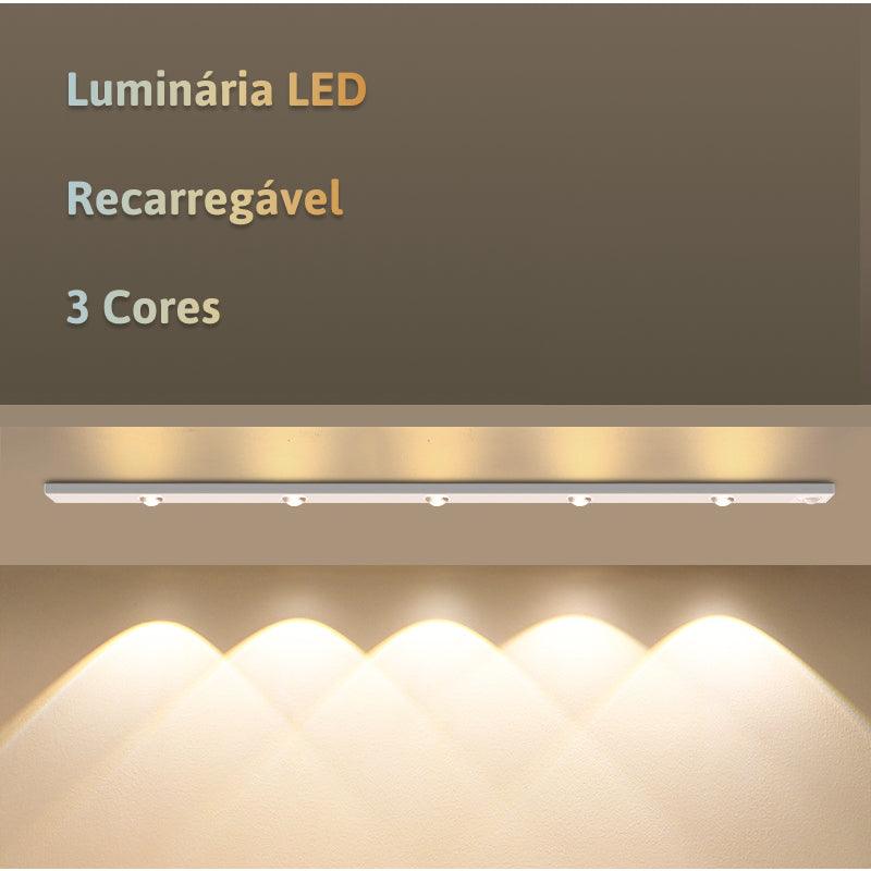 Luz LED USB Movimento 3 Cores Recarregável - Minha loja